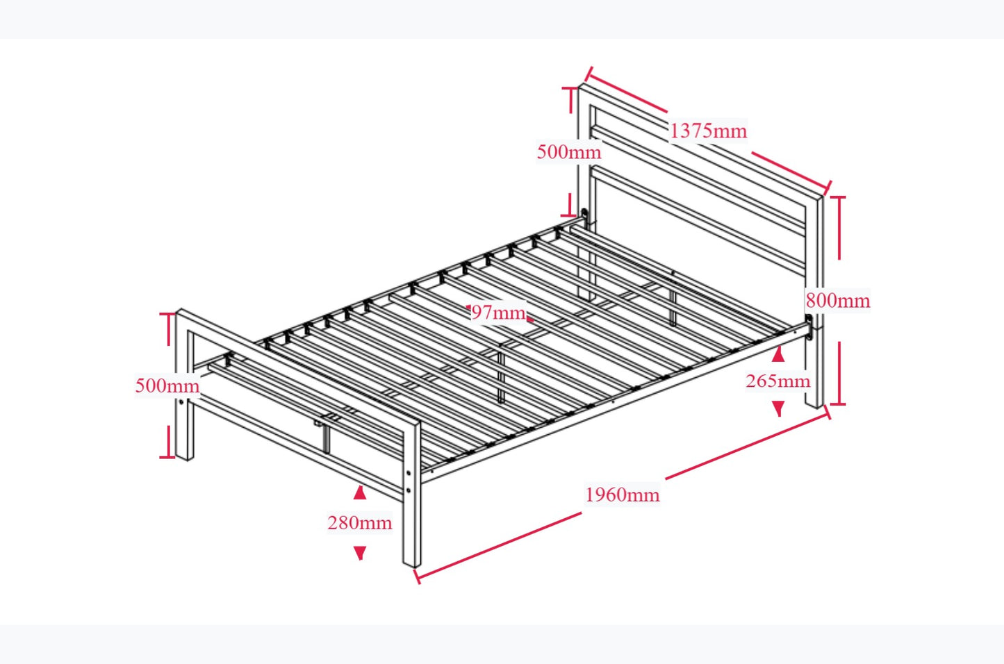 City Heavy-Duty Bed Frame – The Ultimate Blend of Strength, Style & Sleep Comfort