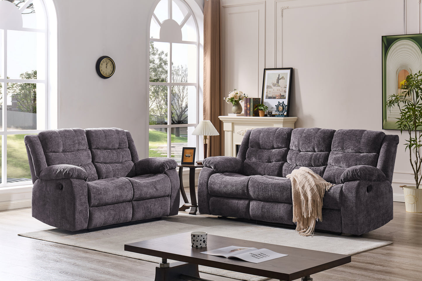 Roma Recliner Sofa with USB Charger & Cup Holders | Never Leave Your Seat