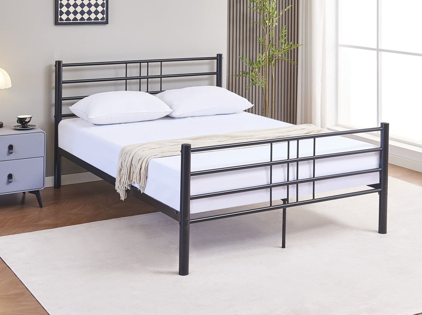 The Moto Heavy-Duty Metal Bed Frame – The Ultimate Blend of Strength, Style & Sleep Comfort