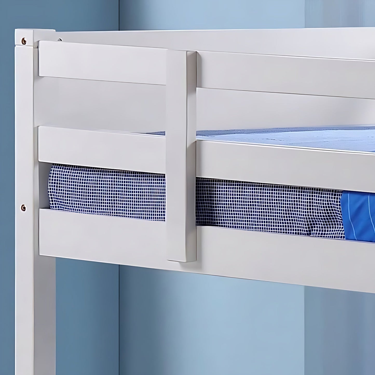 Bedford White Wooden Bunk Bed Frame - 3ft Single