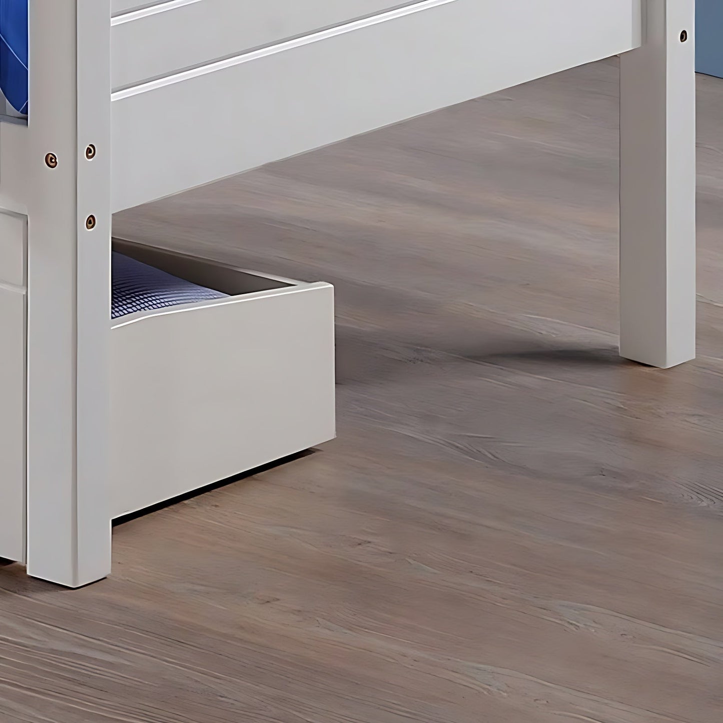 Bedford White Wooden Bunk Bed Frame - 3ft Single