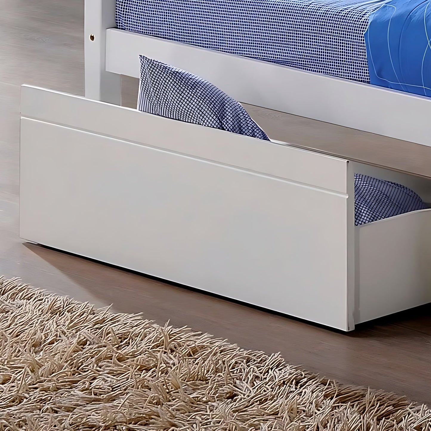 Bedford White Wooden Bunk Bed | Converts into Two Single Beds | Optional Underbed Storage Drawers