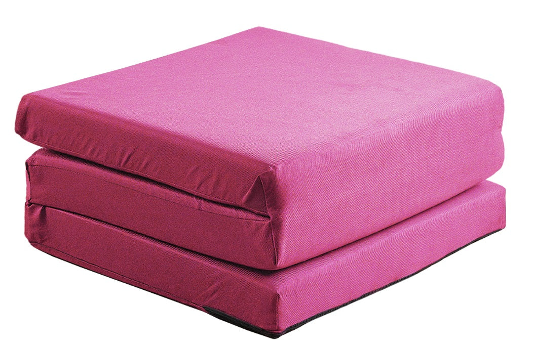 Kids Folding Fabric Futon Mattress - Multiple Colours Available