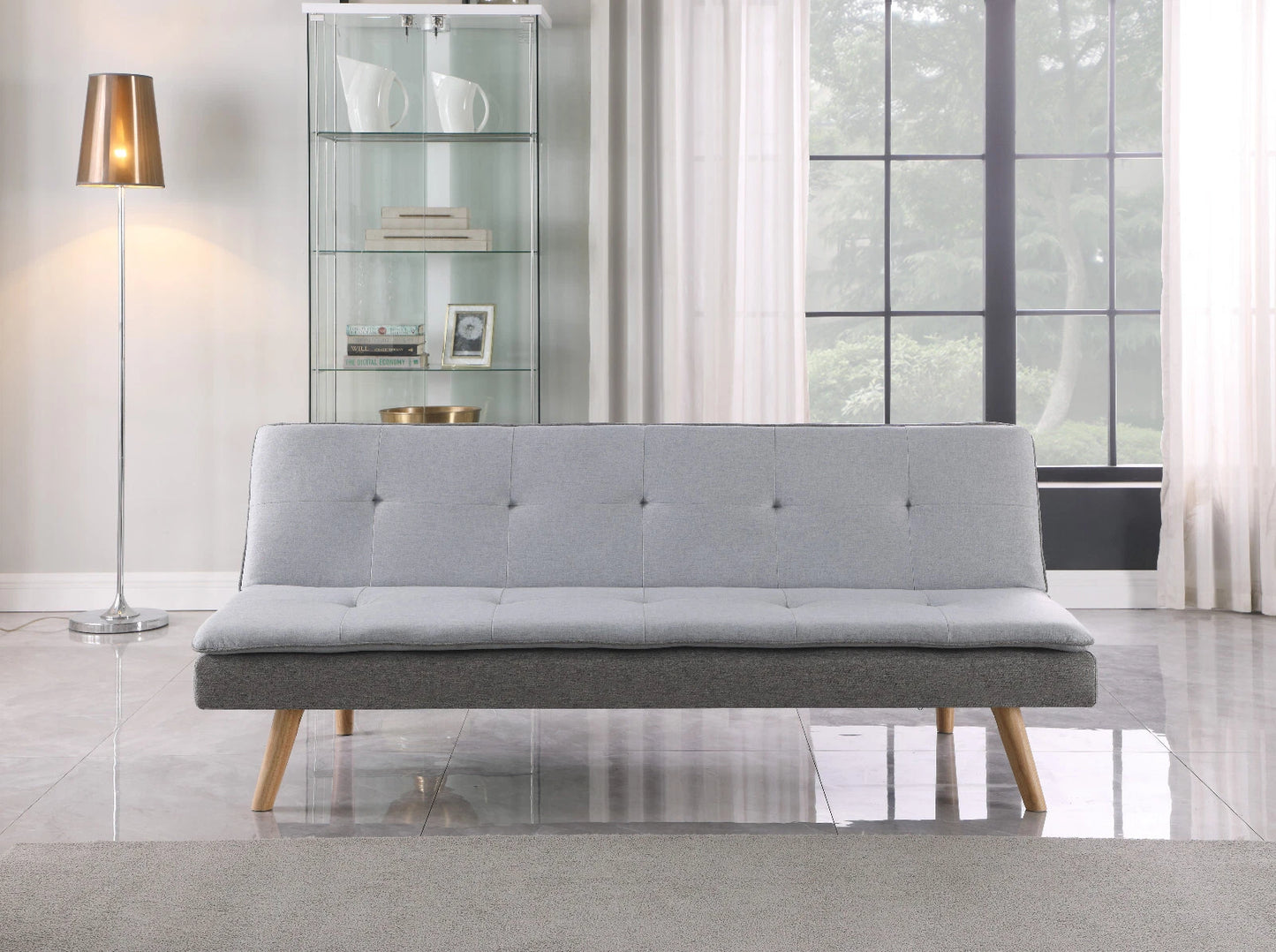 Zuma Versatile 3 Seater Fabric Padded Sofa bed, 3 Seater, Durable Hardwood Frame