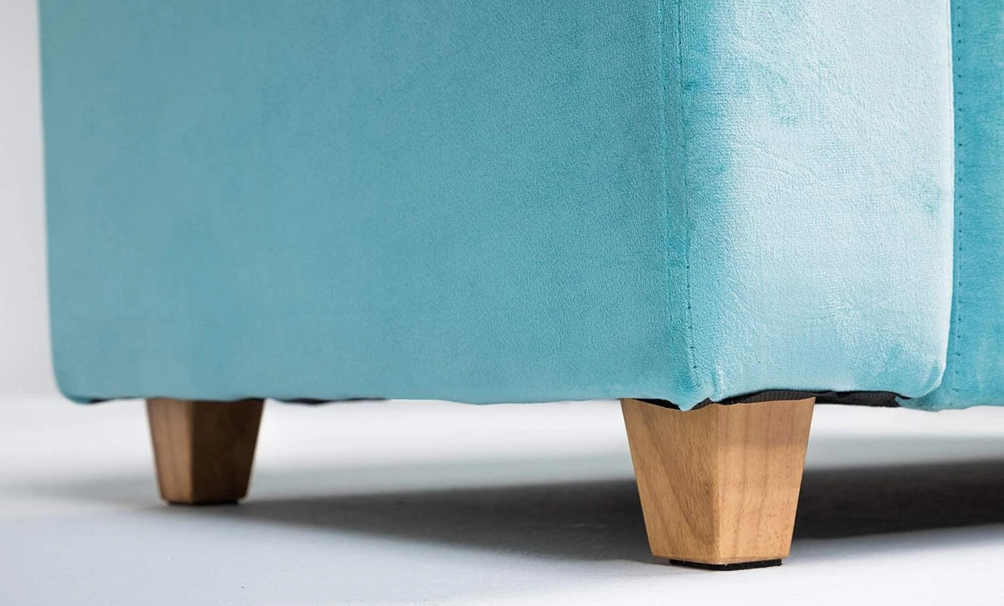 Emma Velvet Storage Bench Ottoman – Upholstered Seat with Hidden Lift-Up Storage