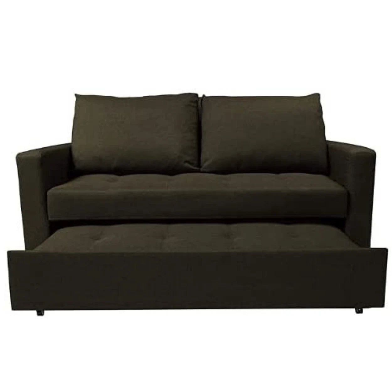Fabric 2 Seater Double Sleep Grey, Brown & Lime Omari Modern Stylish (SOFA BED)