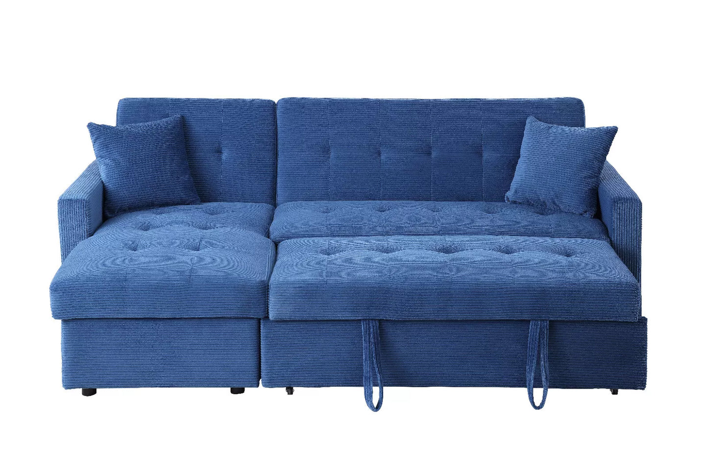 Hinton 3-Seater Corner Sofa Bed with Hidden Storage & Reversible Chaise – Grey or Blue