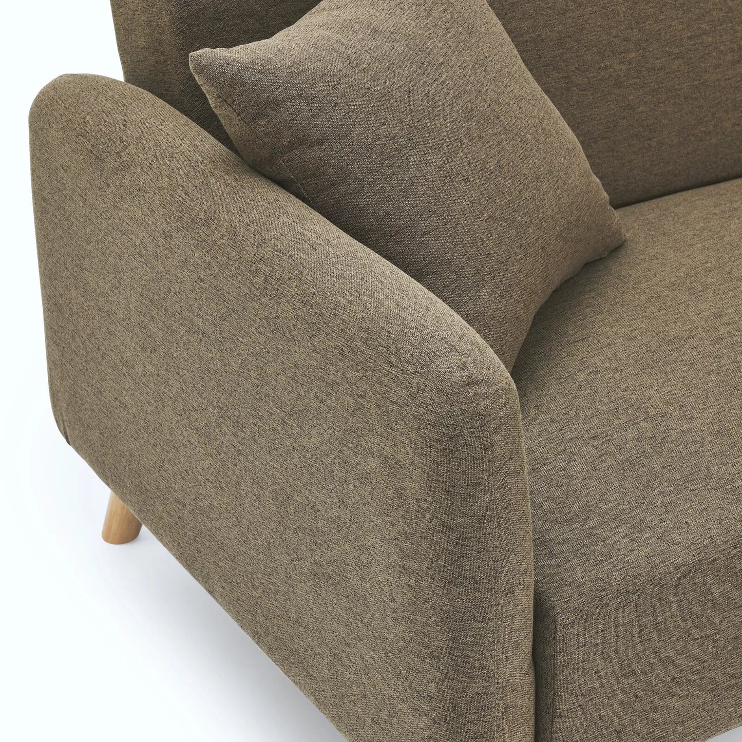 Zara Linen Fabric Corner Sofa Bed with Matching Footstool – Stylish, Space-Saving Comfort