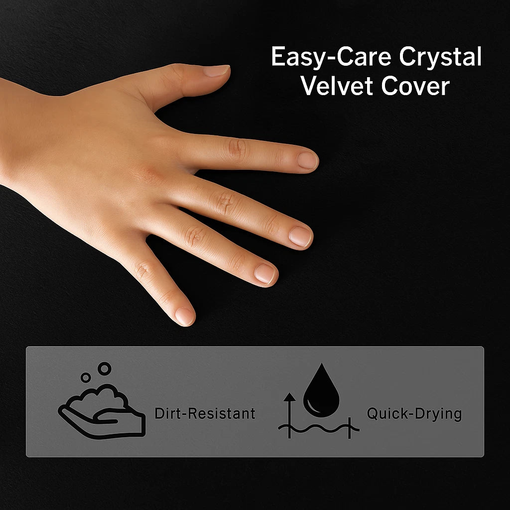 Voyager Mat –8cm TriFold Caravan Mattress in Black | Camping, RV, Narrow