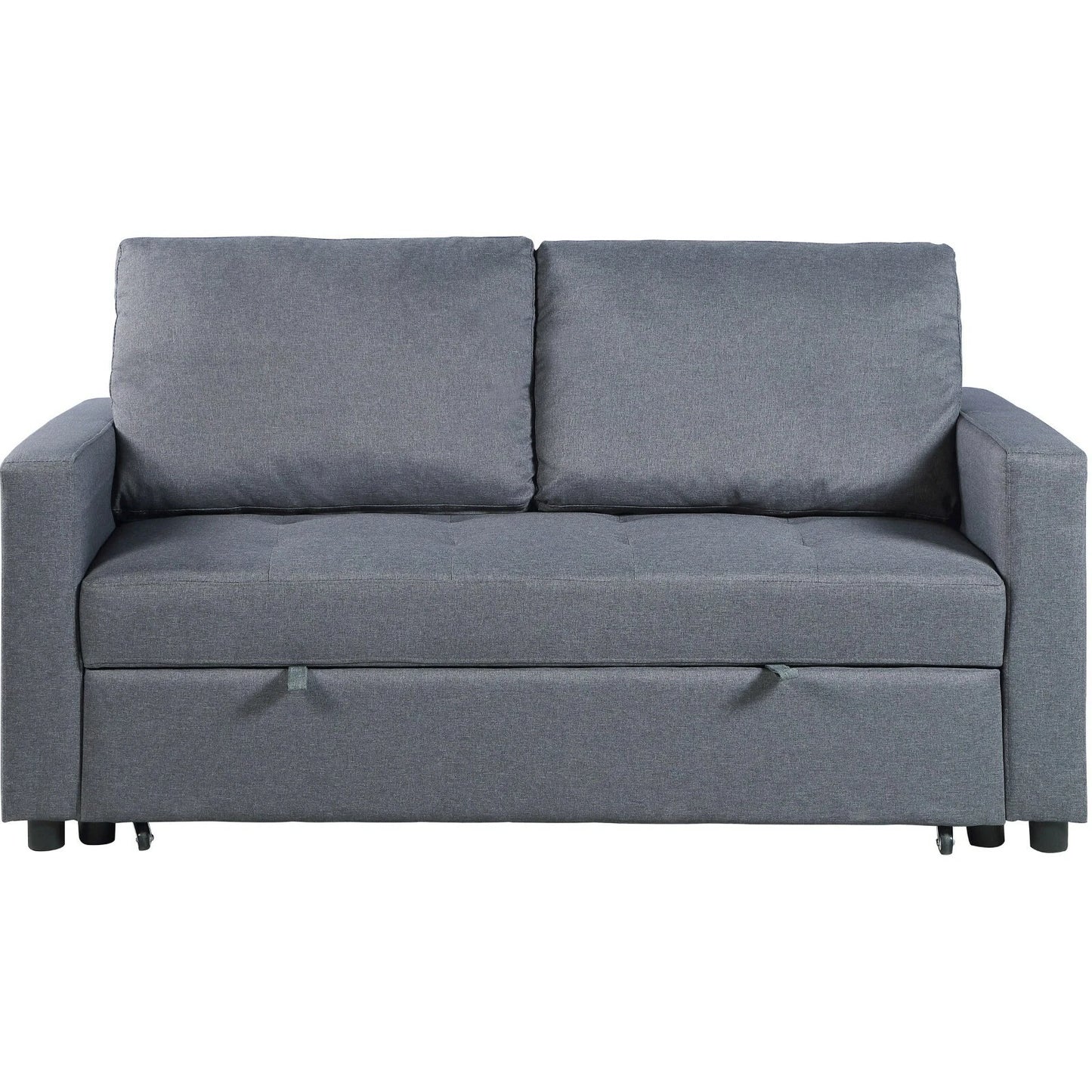 Fabric 2 Seater Double Sleep Grey, Brown & Lime Omari Modern Stylish (SOFA BED)