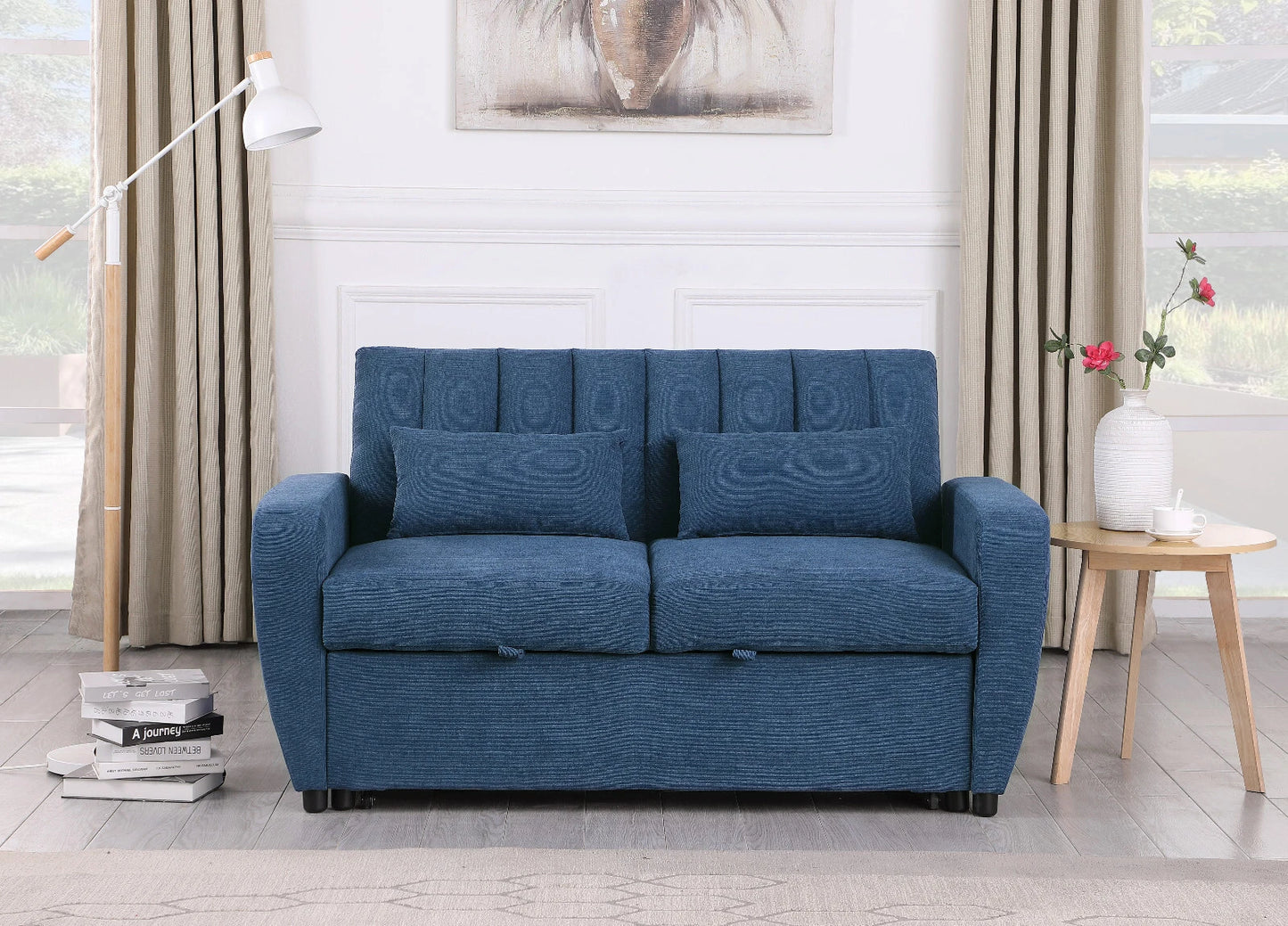 Gibson Modern and Versatile Fabric 2 Seater, Double, Guest Sofa Bed - 3 Colors
