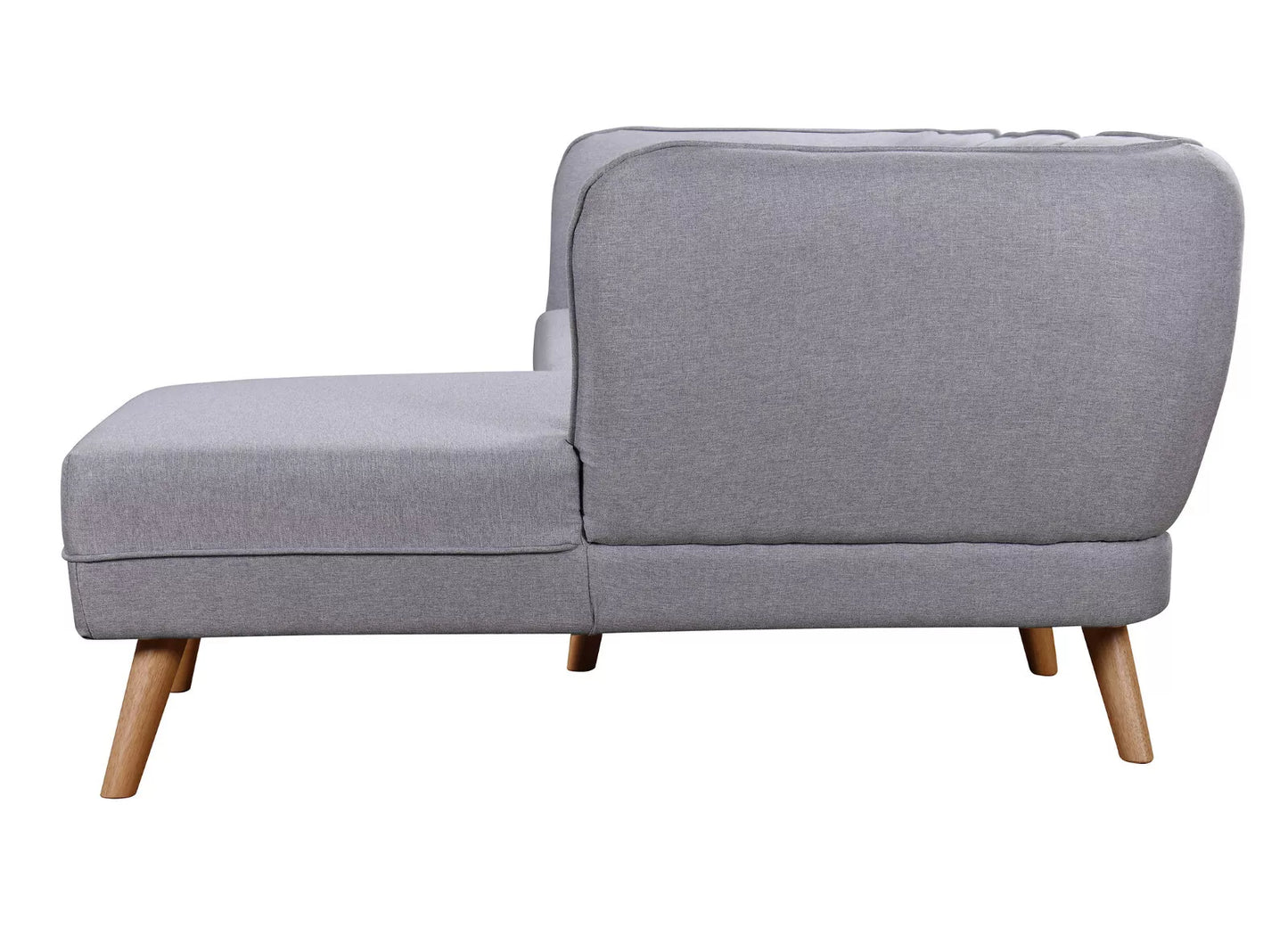 Cove 3-Seater Right-Hand Corner Sofa – Linen-Feel Fabric, High Arms & Wooden Legs