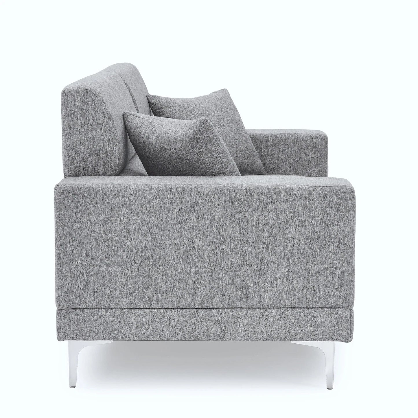 Viva Sofa, Grey Fabric Settee, 2 or 3 Seater, Living Room Furniture Set