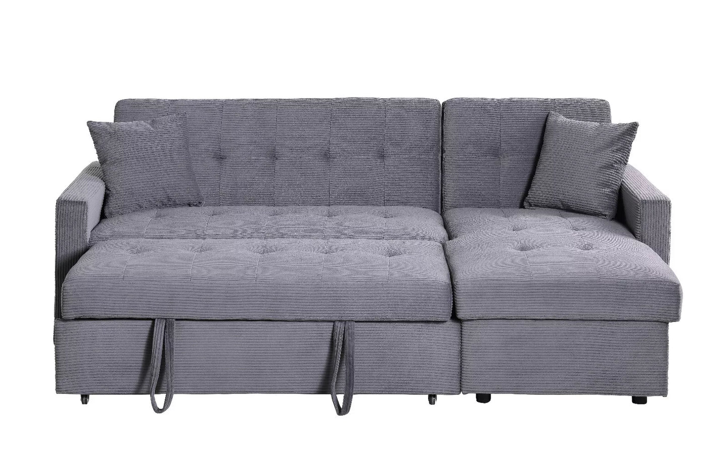Hinton Sofa Bed: Reversible Chaise, Hidden Storage, 3-Seater Sleeper