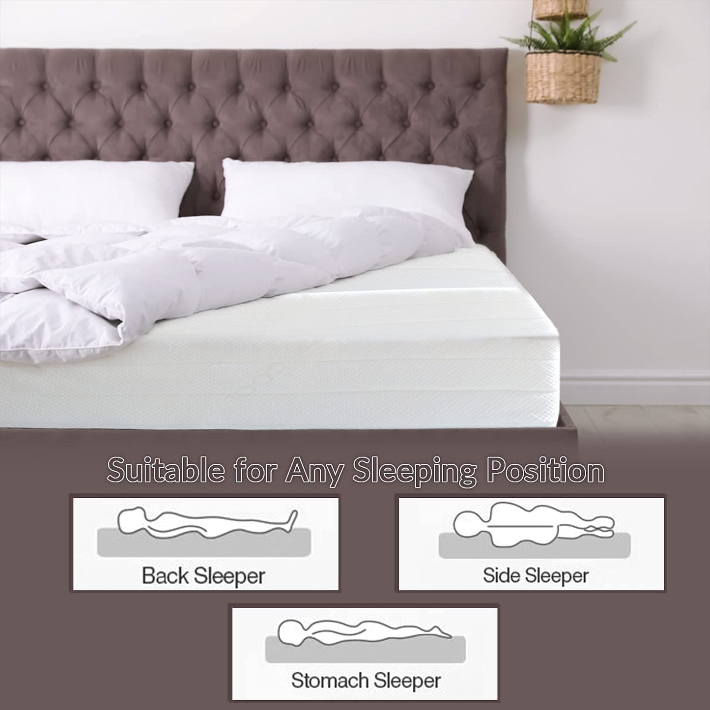 GelTech 5000 Luxury Range Firm Memory Foam Rolled Mattress