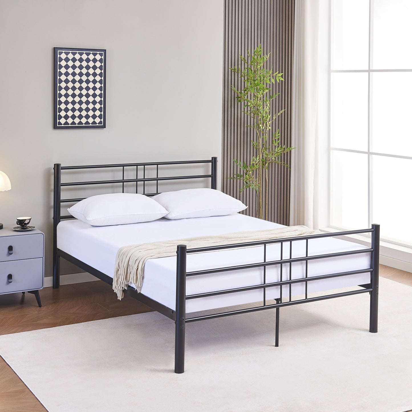 The Moto Heavy-Duty Metal Bed Frame – The Ultimate Blend of Strength, Style & Sleep Comfort