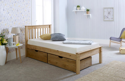 Chester Pine Wooden Bed Frame – Single, Small Double, Double & King Sizes | Optional Storage Drawers
