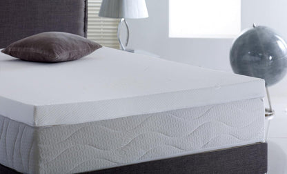 Memory Foam Mattress Topper with Cover, 3 inch