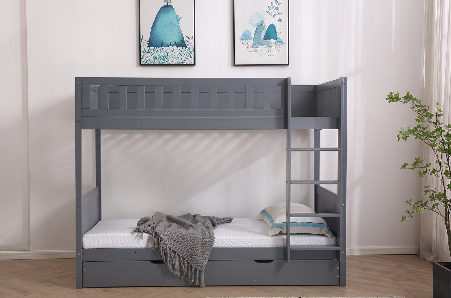 Domino Wooden Kids Bunk Bed – 3FT | With Optional Mattresses & Storage