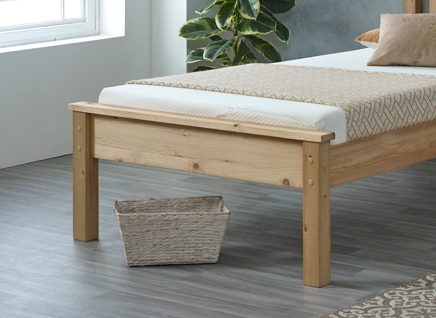 Chester Pine Wooden Bed Frame – Single, Small Double, Double & King Sizes | Optional Storage Drawers
