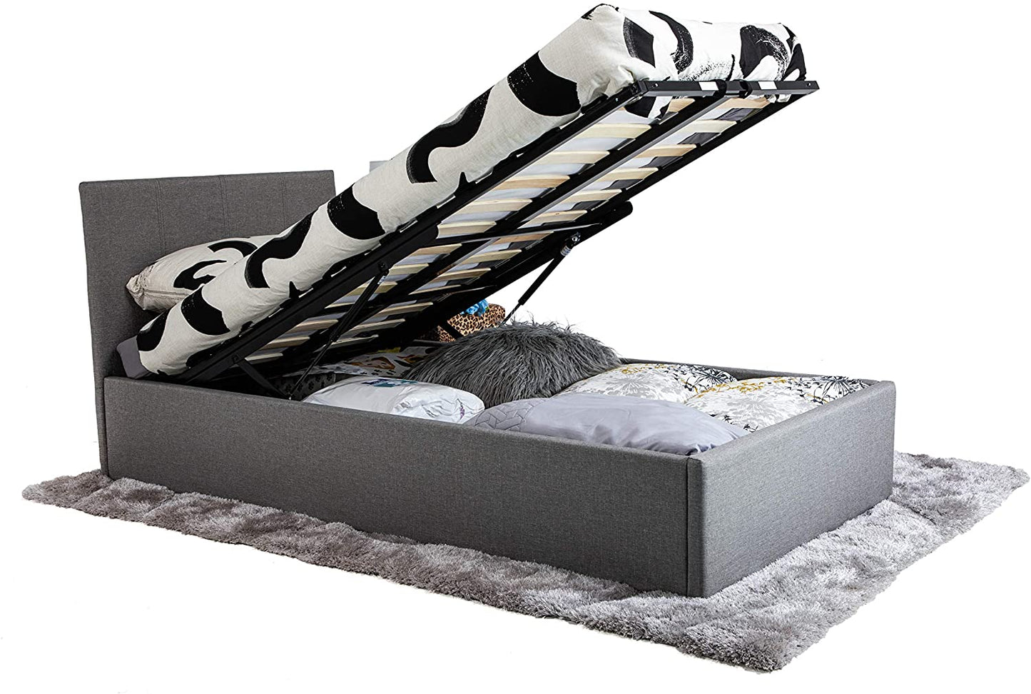 Prado Gas Lift Ottoman Storage Bed (Various Sizes)