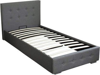 Bath Ottoman Gas Lift Fabric Storage Bed (Various Sizes)