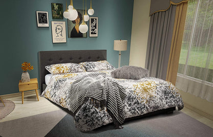 Bath Ottoman Gas Lift Fabric Storage Bed (Various Sizes)