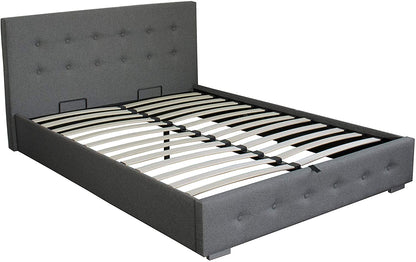 Bath Ottoman Gas Lift Fabric Storage Bed (Various Sizes)