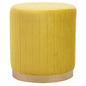 FAY Round Soft Velvet Stool, Cylindrical Footstool, Make Up Seat, Dressing Table