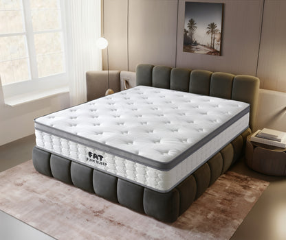 FAT Sleep Firm 25cm Bonnell Spring Mattress | 4cm Support Foam | Orthopaedic | 4 Sizes