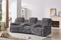 Nova 3-Seater Recliner Sofa – Manual Recliners with USB Ports, Cupholders & Hidden Storage | Chenille Comfort