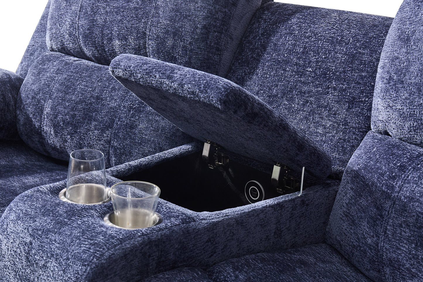 Nova 3-Seater Recliner Sofa – Manual Recliners | USB Ports | Cupholders | Hidden Storage