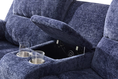 Nova 3-Seater Recliner Sofa – Manual Recliners | USB Ports | Cupholders | Hidden Storage
