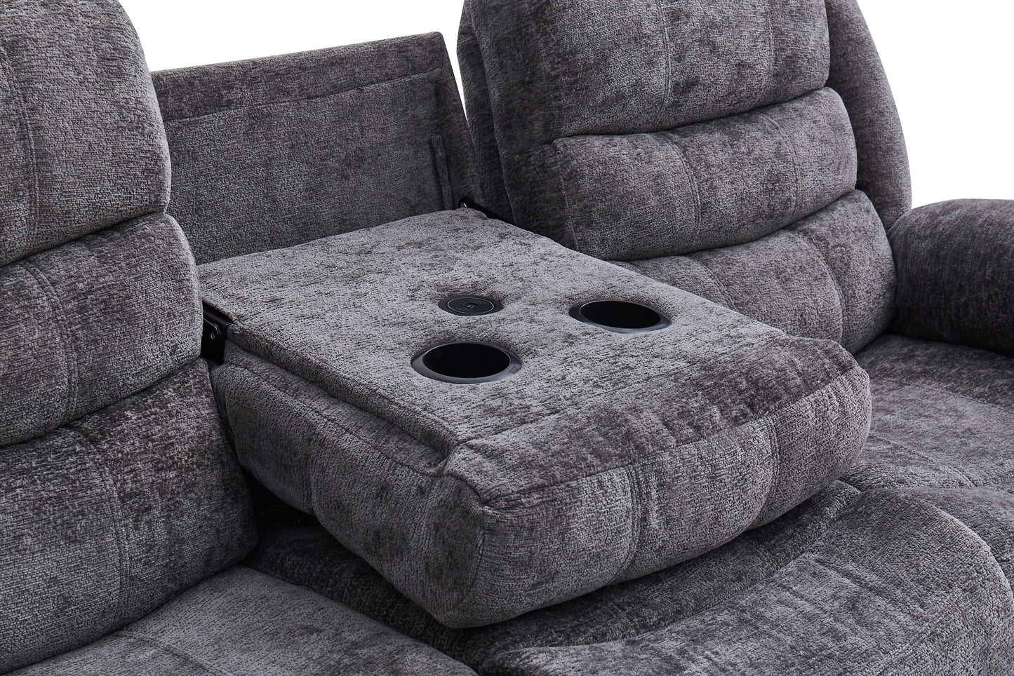 Roma Recliner Sofa with USB Charger & Cup Holders | Never Leave Your Seat