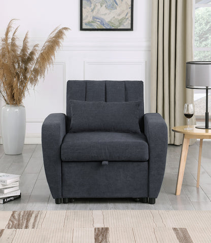 Gibson Modern Fabric 1 Seater Chair Bed with Pillow - Stylish, Smart ,Ultra-Comfortable