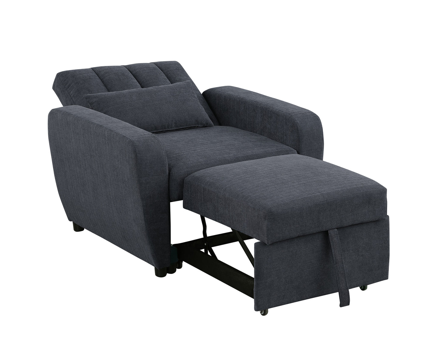 Gibson Modern Fabric 1 Seater Chair Bed with Pillow - Stylish, Smart ,Ultra-Comfortable