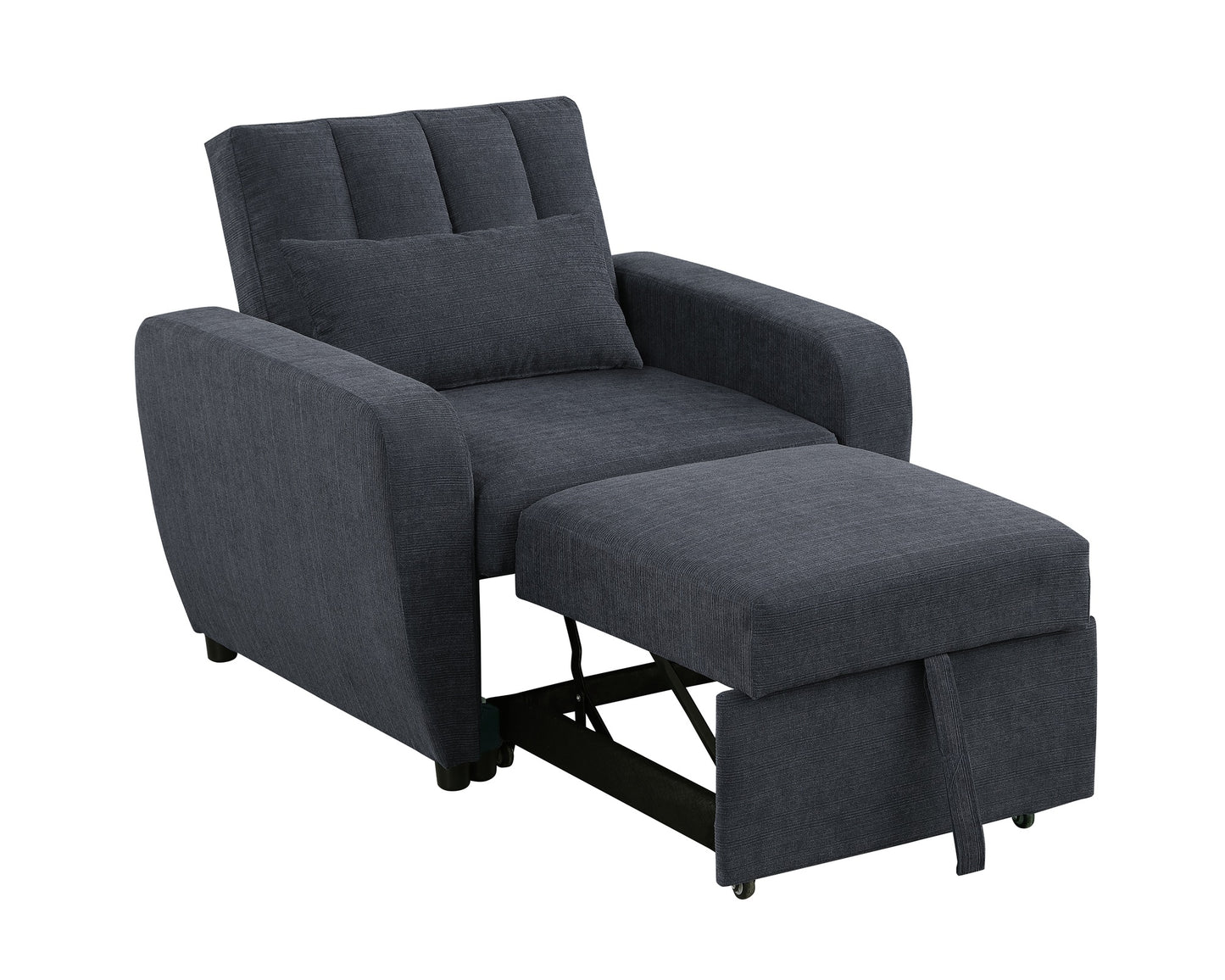 Gibson Modern Fabric 1 Seater Chair Bed with Pillow - Stylish, Smart ,Ultra-Comfortable