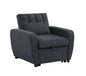 Gibson Modern Fabric 1 Seater Chair Bed with Pillow - Stylish, Smart ,Ultra-Comfortable