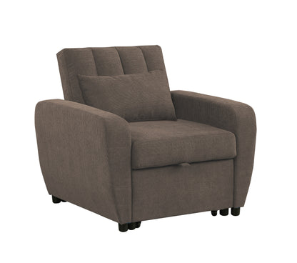 Gibson Modern Fabric 1 Seater Chair Bed with Pillow - Stylish, Smart ,Ultra-Comfortable