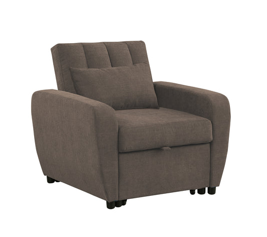 Gibson Modern Fabric 1 Seater Chair Bed with Pillow - Stylish, Smart ,Ultra-Comfortable