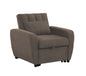Gibson Modern Fabric 1 Seater Chair Bed with Pillow - Stylish, Smart ,Ultra-Comfortable