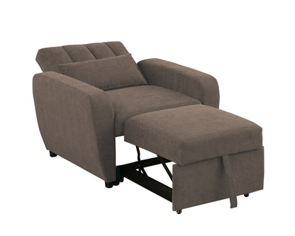 Gibson Modern Fabric 1 Seater Chair Bed with Pillow - Stylish, Smart ,Ultra-Comfortable