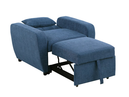 Gibson Modern Fabric 1 Seater Chair Bed with Pillow - Stylish, Smart ,Ultra-Comfortable
