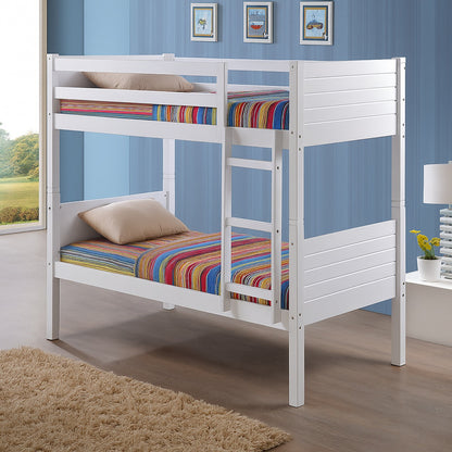 Bedford White Wooden Bunk Bed | Converts into Two Single Beds | Optional Underbed Storage Drawers