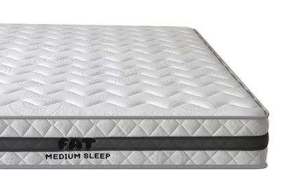 FAT Sleep Medium Firm 20cm Mattress | Tight Top Bonnell Spring | 2.3mm Wire | 4 Sizes