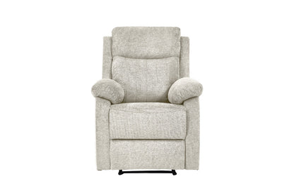 Dexter 3 Piece Recliner Sofa Set 1 2 3 Seater Fabric Manual Settee 3 Colours