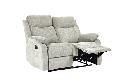 Dexter 3 Piece Recliner Sofa Set 1 2 3 Seater Fabric Manual Settee 3 Colours