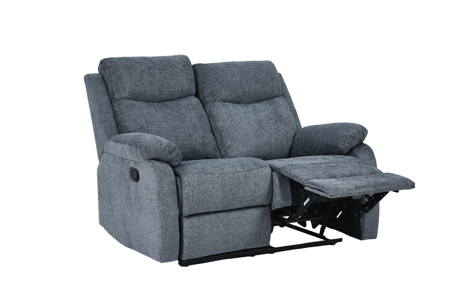 Dexter 3 Piece Recliner Sofa Set 1 2 3 Seater Fabric Manual Settee 3 Colours