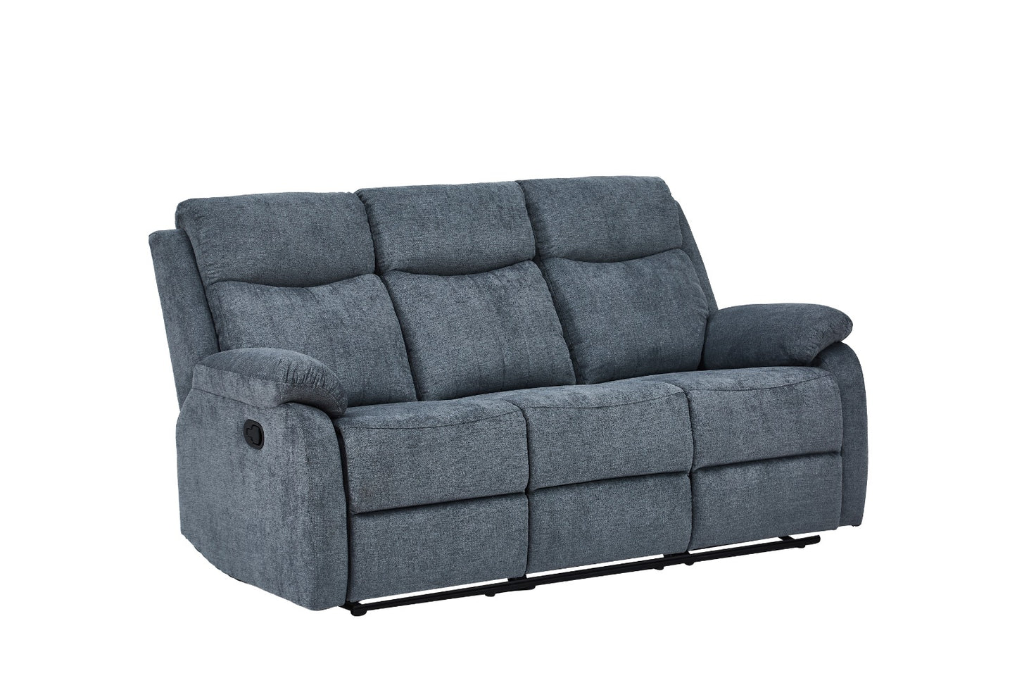 Dexter 3 Piece Recliner Sofa Set 1 2 3 Seater Fabric Manual Settee 3 Colours