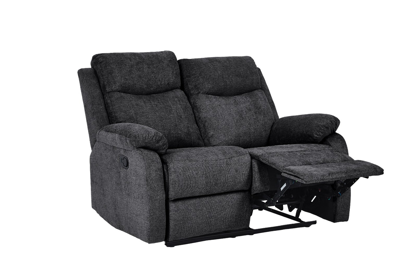 Dexter 3 Piece Recliner Sofa Set 1 2 3 Seater Fabric Manual Settee 3 Colours